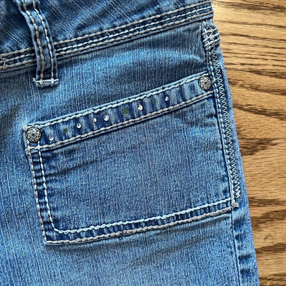 y2k angel jeans low rise jean cutoffs - Picture 5 of 8